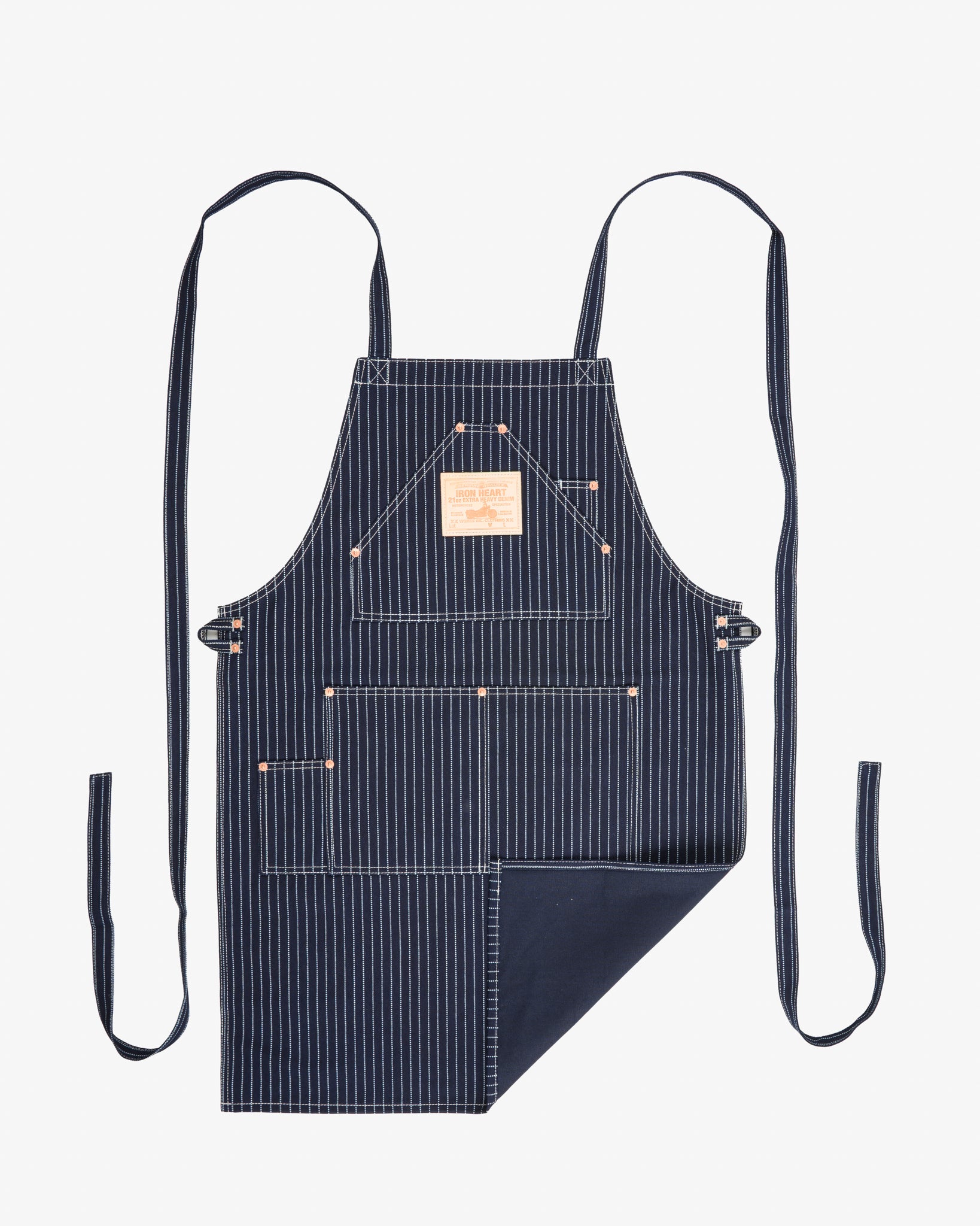 IHG-058-IND - 12oz Wabash Apron - Indigo