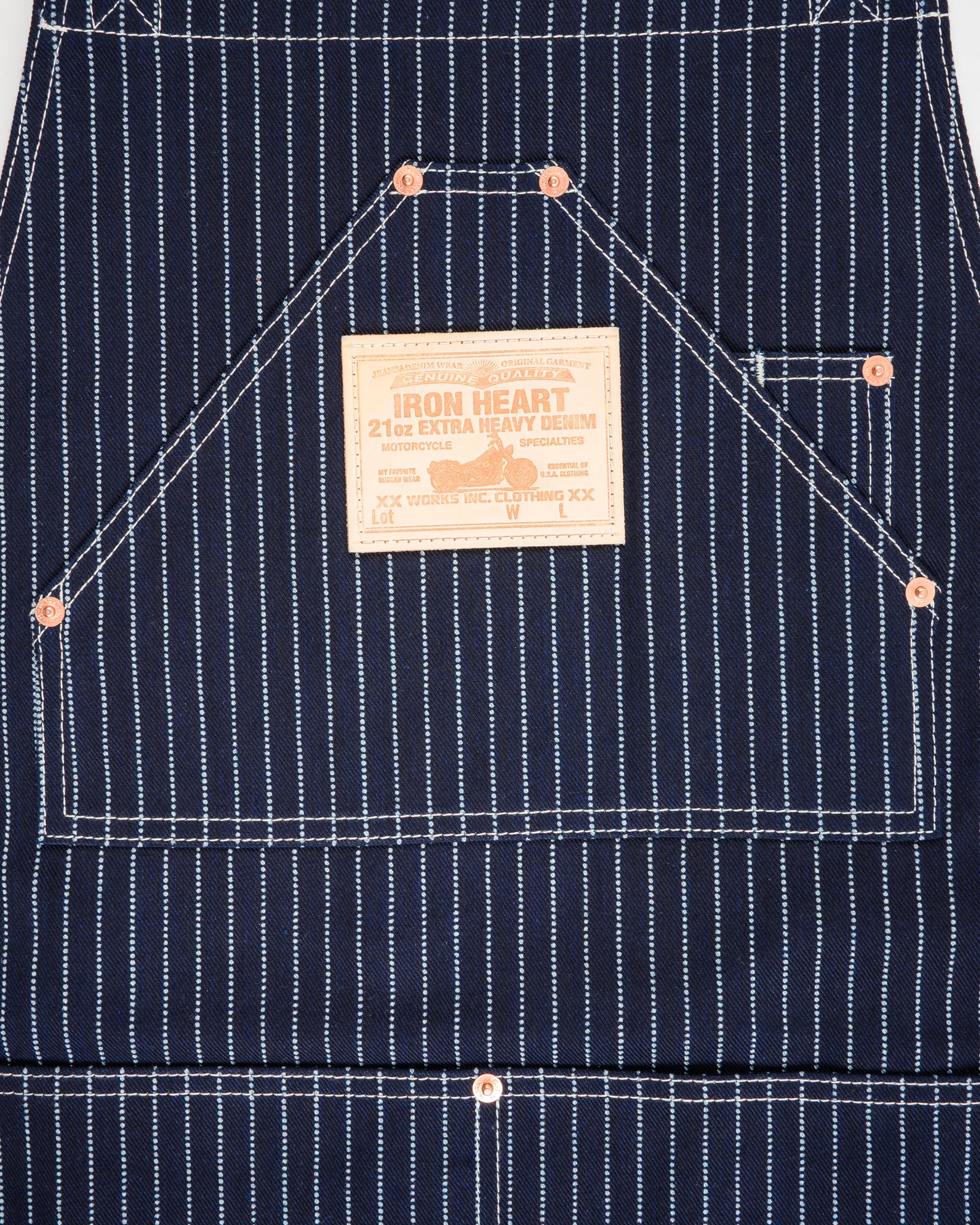 IHG-058-IND - 12oz Wabash Apron - Indigo