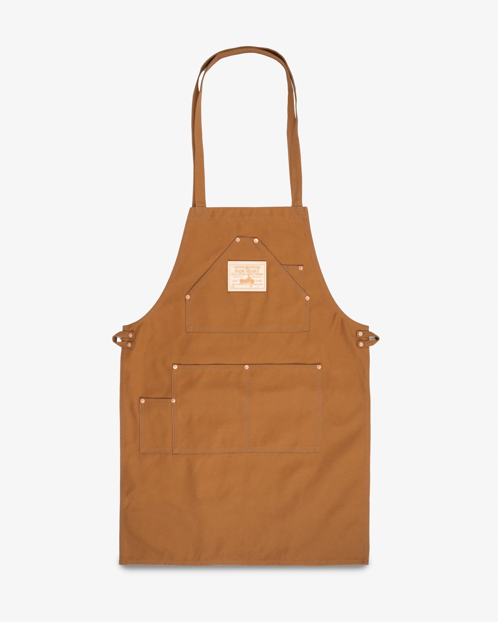 IHG-057-BRN - 17oz Cotton Duck Apron - Brown – IRON HEART GERMANY