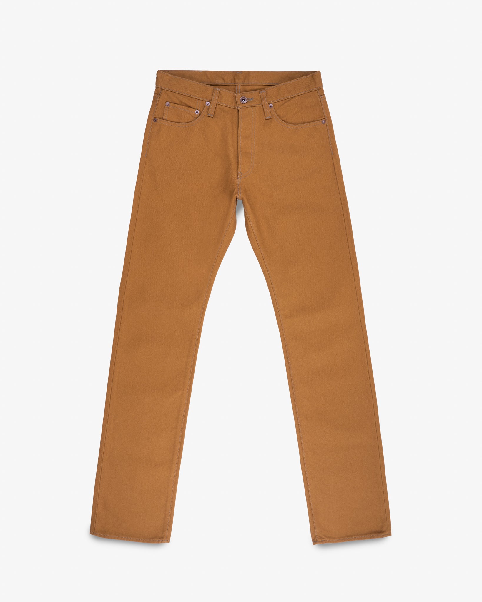 IH-634D - 17oz Duck Straight Cut Jeans - Brown