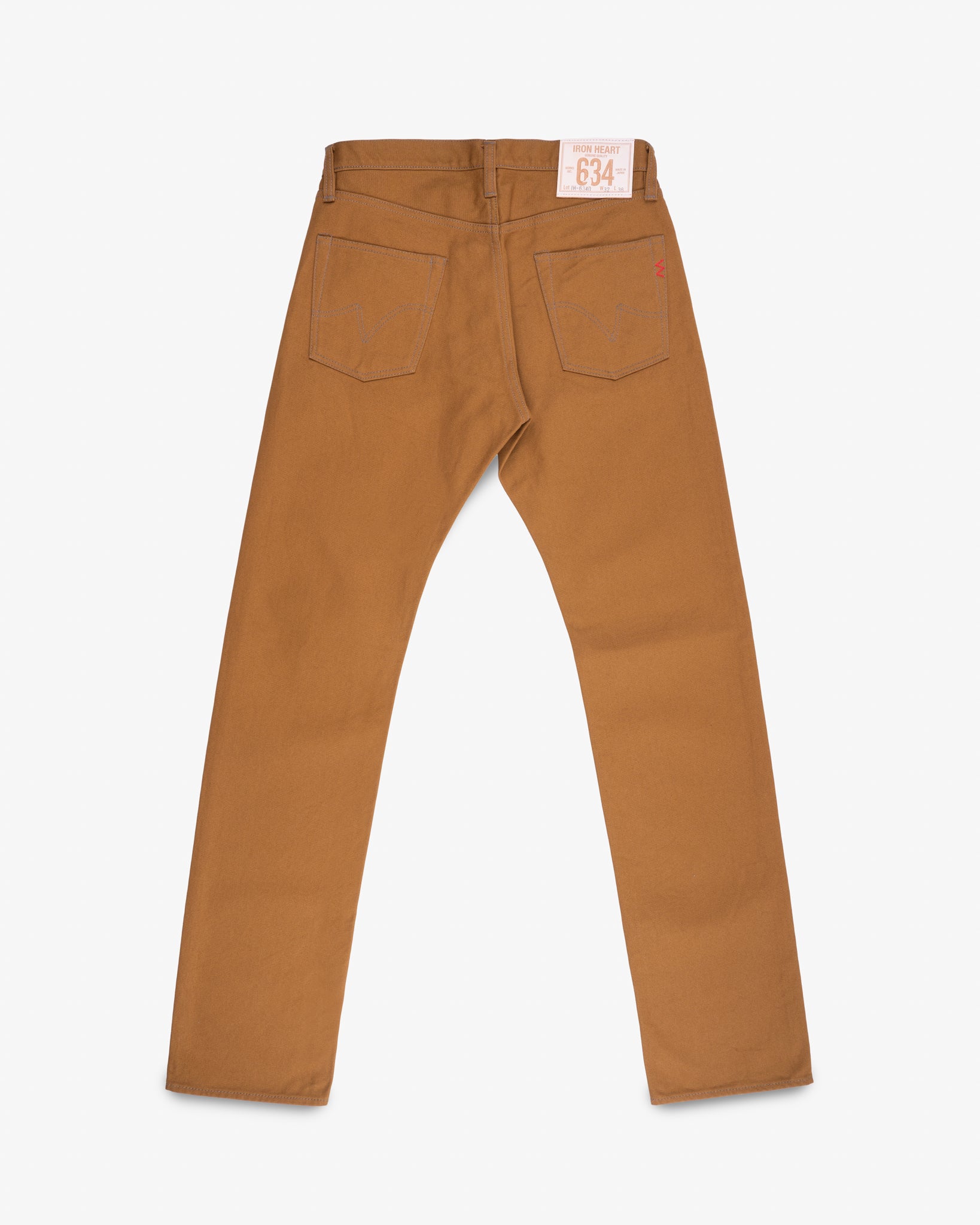 IH-634D - 17oz Duck Straight Cut Jeans - Brown