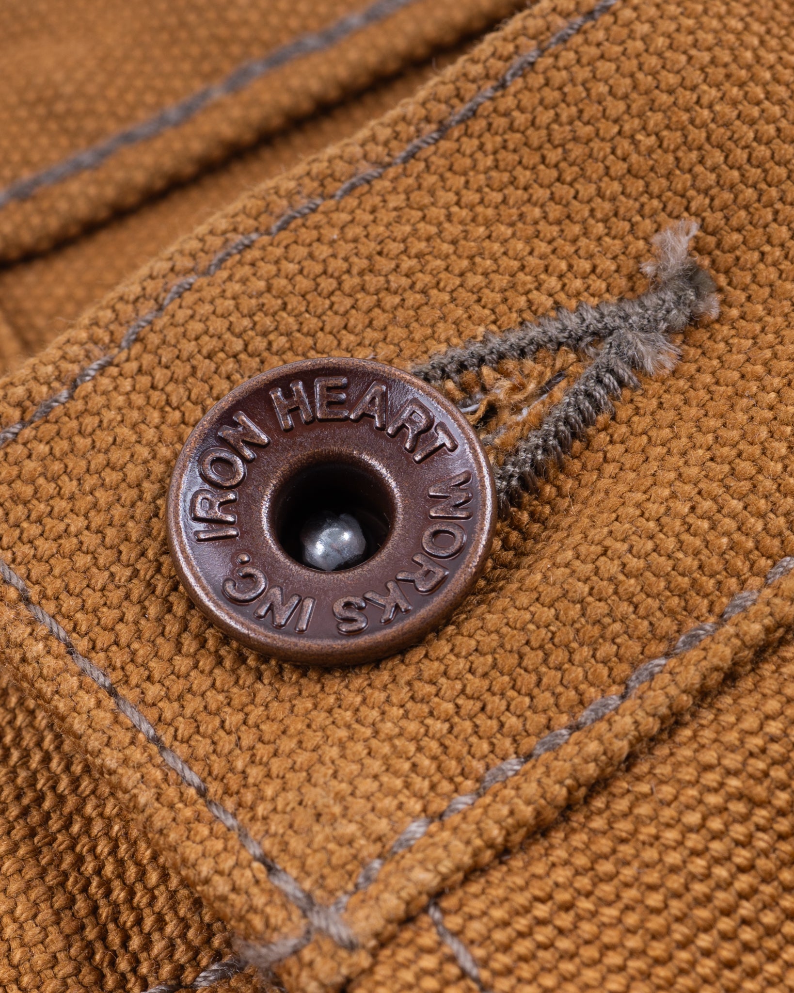 IH-634D - 17oz Duck Straight Cut Jeans - Brown