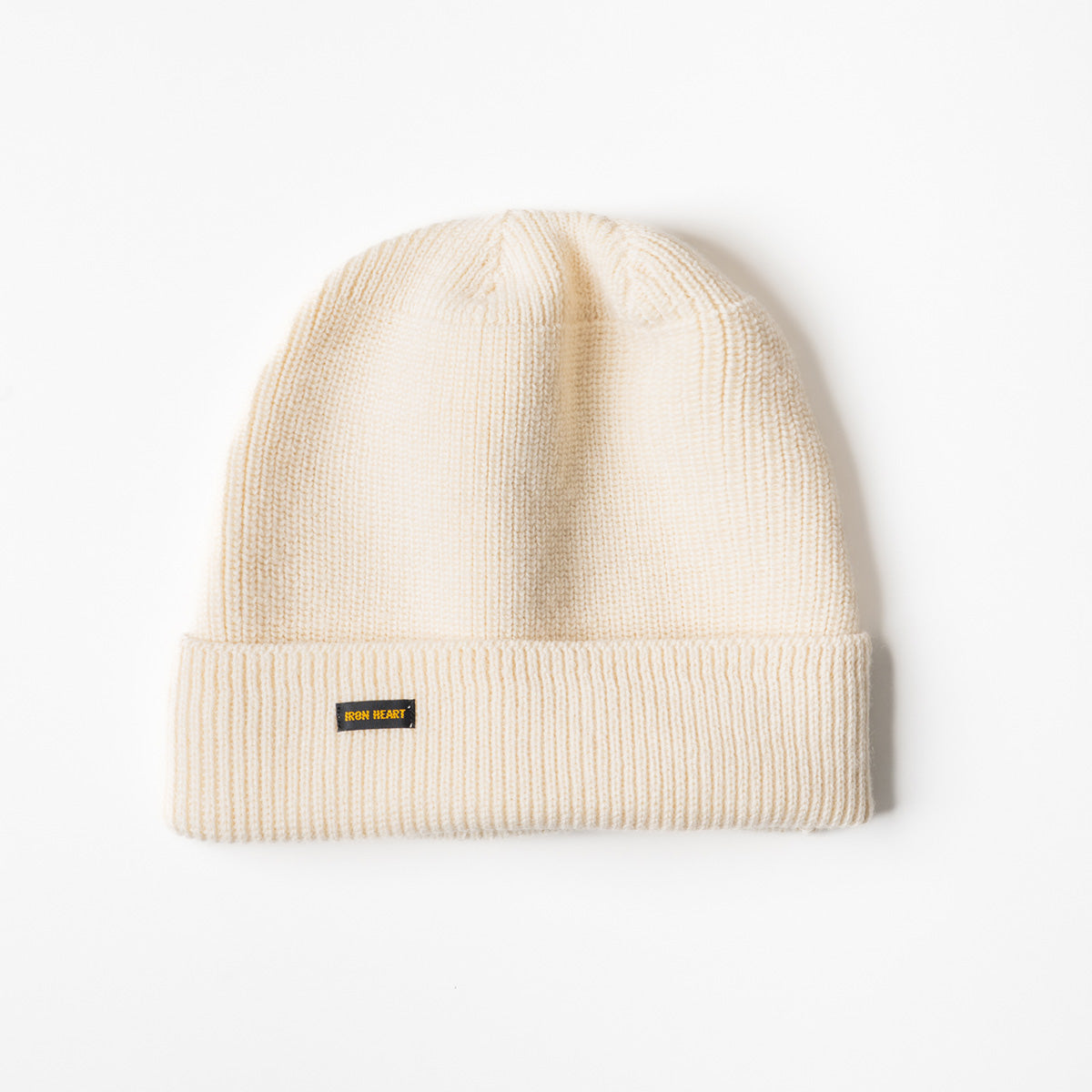IHG-080-WHT - Wool Ribbed Beanie - White – IRON HEART GERMANY