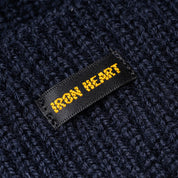 IHG-080-NAV - Wool Ribbed Beanie - Navy