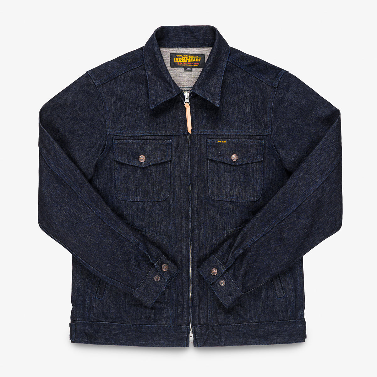 IHJ-122-IND - 14oz Broken Twill Selvedge Denim Work Jacket