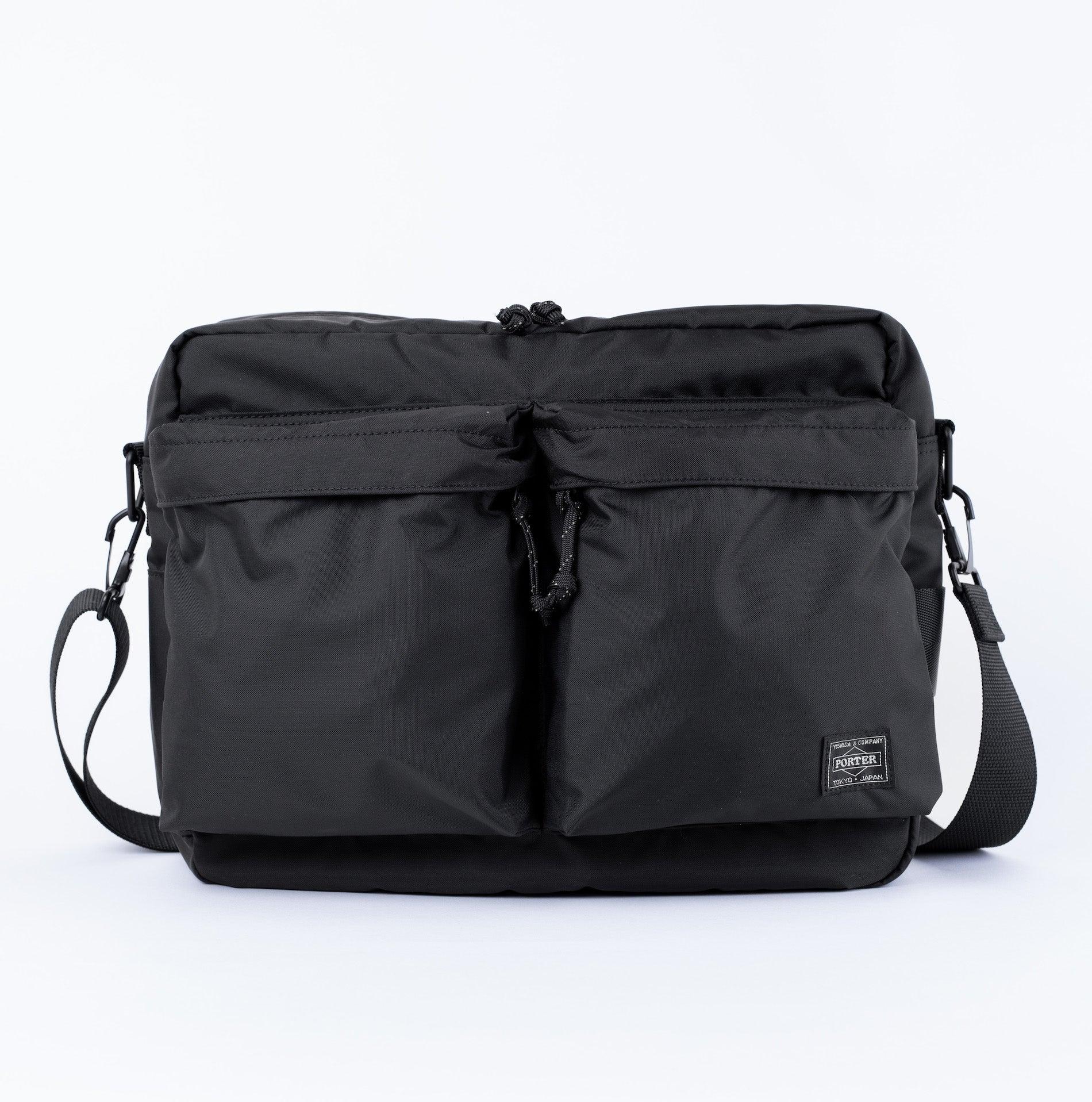 PO-FORCE-SHOULDER-BAG-BLK Porter-Yoshida Co FORCE SHOULDER BAG Black
