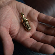 PE-X-LARGE-PEANUTS-BR - Peanuts & Co X-LARGE PEANUTS PENDANT - Brass