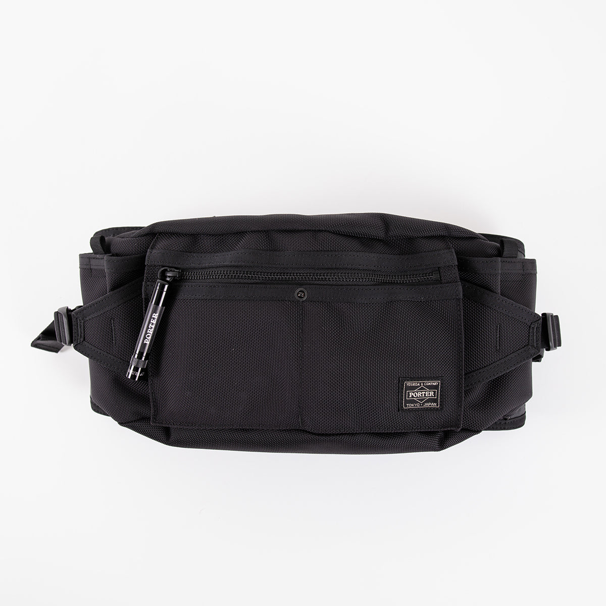 PO-HEAT-WAIST-BLK - Porter-Yoshida & Co. HEAT WAIST BAG - Black