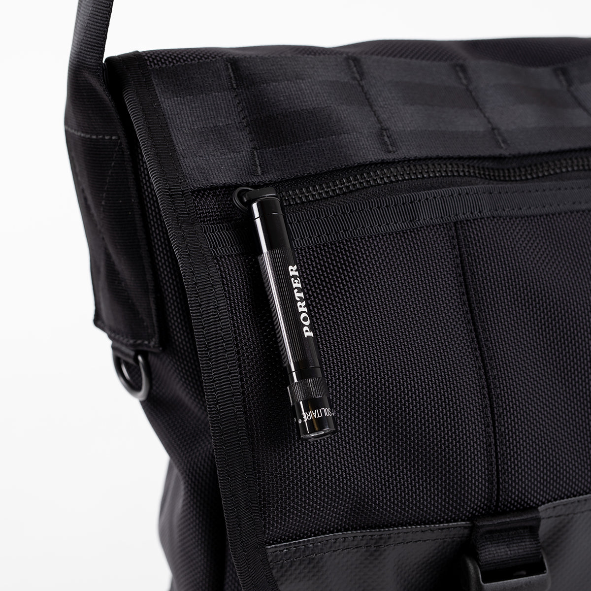 PO-HEAT-MESSENGER-BLK - Porter-Yoshida & Co. HEAT MESSENGER BAG (L) - Black