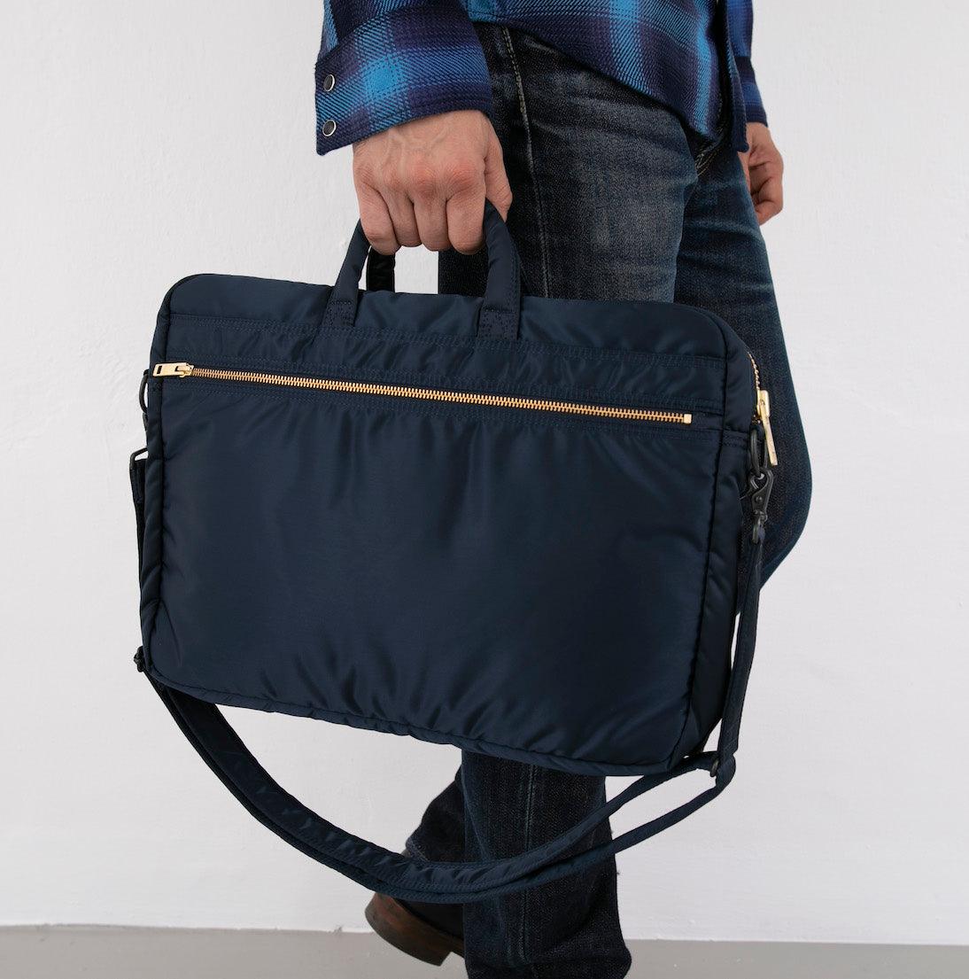 PORTER - Yoshida & Co. TANKER 2WAY BRIEFCASE - Blue