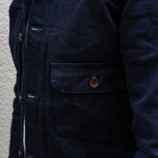 IHJ-140-IG - 19oz Selvedge Denim Type I Jacket - Indigo/Grey