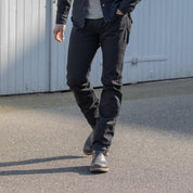 IH-777S-142BB - 14oz Selvedge Denim Slim Tapered Jeans - Black/Black