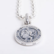GA-ST-CHRISTOPHER-A - GOOD ART HLYWD Saint Christopher Pendant A- Sterling Silver
