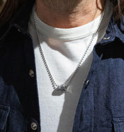 GA-BALL-CHAIN-NECKLACE-AA-21 - GOOD ART HLYWD Ball Chain Necklace Logo - AA/21' - Sterling Silver