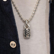 GA-BABY-BARREL - GOOD ART HLYWD Baby Barrel Pendant - Sterling Silver