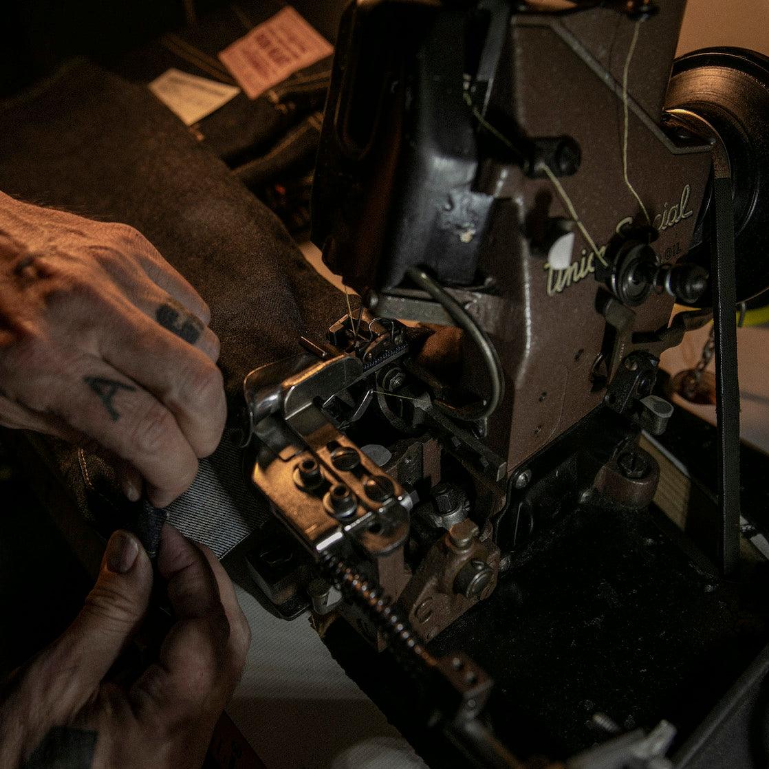 Image showing the Union Special Hemming Service for 25oz Jeans which is a Hemming Service described by the following info 555, 634, 666, 777, 888, All Jeans, Bottoms, Hemming Service, Jeans, Released, Slim, Straight, Tappered and sold on the IRON HEART GERMANY online store