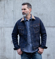 IH-101J-SR - 18oz Selvedge Denim Storm Rider Jacket - Indigo