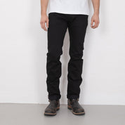 IH-777S-142BB - 14oz Selvedge Denim Slim Tapered Jeans - Black/Black