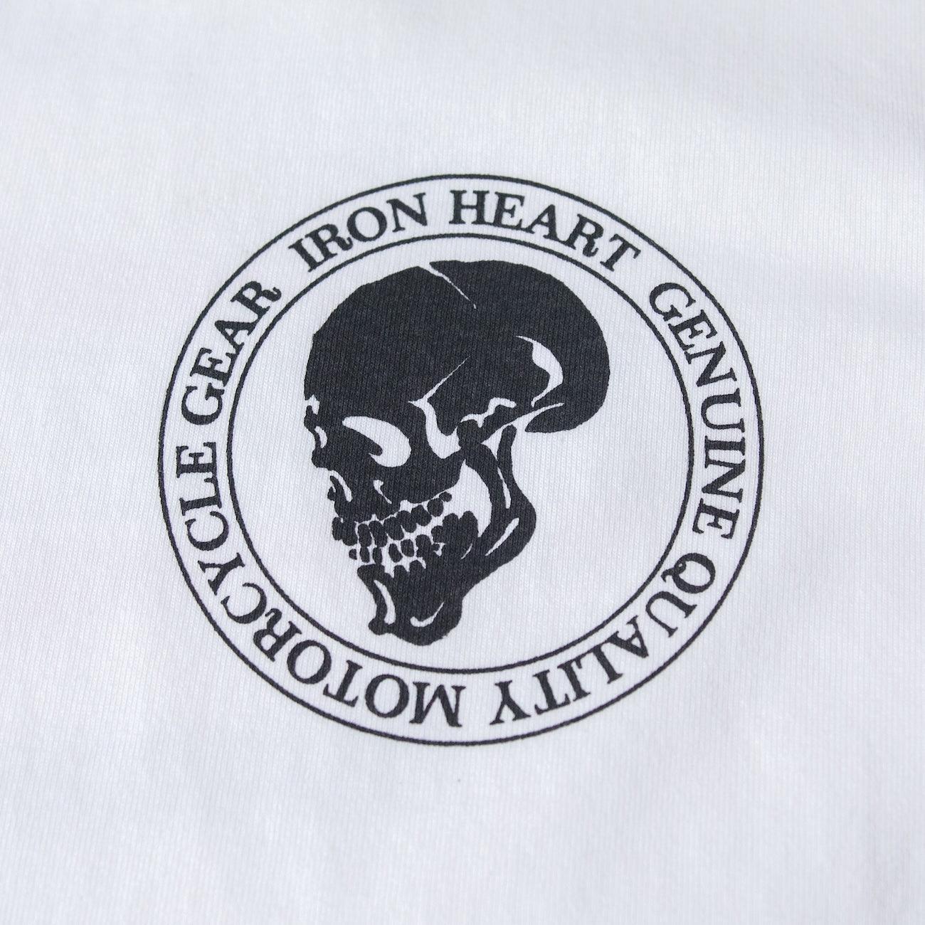 IHT-IHG-6-WHT - Iron Heart Hamburg 7.5oz Loopwheel Crew Neck T-Shirt - White
