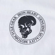 IHT-IHG-6-WHT - Iron Heart Hamburg 7.5oz Loopwheel Crew Neck T-Shirt - White