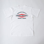 IHT-IHG-6-WHT - Iron Heart Hamburg 7.5oz Loopwheel Crew Neck T-Shirt - White