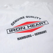 IHT-IHG-6-WHT - Iron Heart Hamburg 7.5oz Loopwheel Crew Neck T-Shirt - White