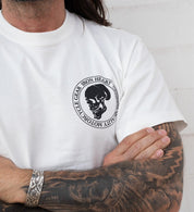 IHT-IHG-6-WHT - Iron Heart Hamburg 7.5oz Loopwheel Crew Neck T-Shirt - White