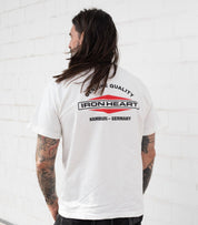 IHT-IHG-6-WHT - Iron Heart Hamburg 7.5oz Loopwheel Crew Neck T-Shirt - White