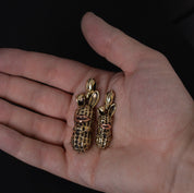PE-STASH-BUNNY-PENDANT-BR - Peanuts & Co - STASH BUNNY PEANUTS PENDANT - Brass & Copper