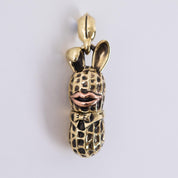 PE-LARGE-BUNNY-PENDANT-BR - Peanuts & Co - LARGE BUNNY PEANUTS PENDANT - Brass & Copper