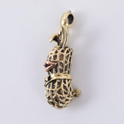 PE-LARGE-BUNNY-PENDANT-BR - Peanuts & Co - LARGE BUNNY PEANUTS PENDANT - Brass & Copper