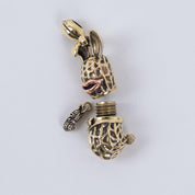 PE-STASH-BUNNY-PENDANT-BR - Peanuts & Co - STASH BUNNY PEANUTS PENDANT - Brass & Copper