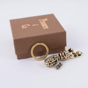 PE-STASH-BUNNY-PENDANT-BR - Peanuts & Co - STASH BUNNY PEANUTS PENDANT - Brass & Copper