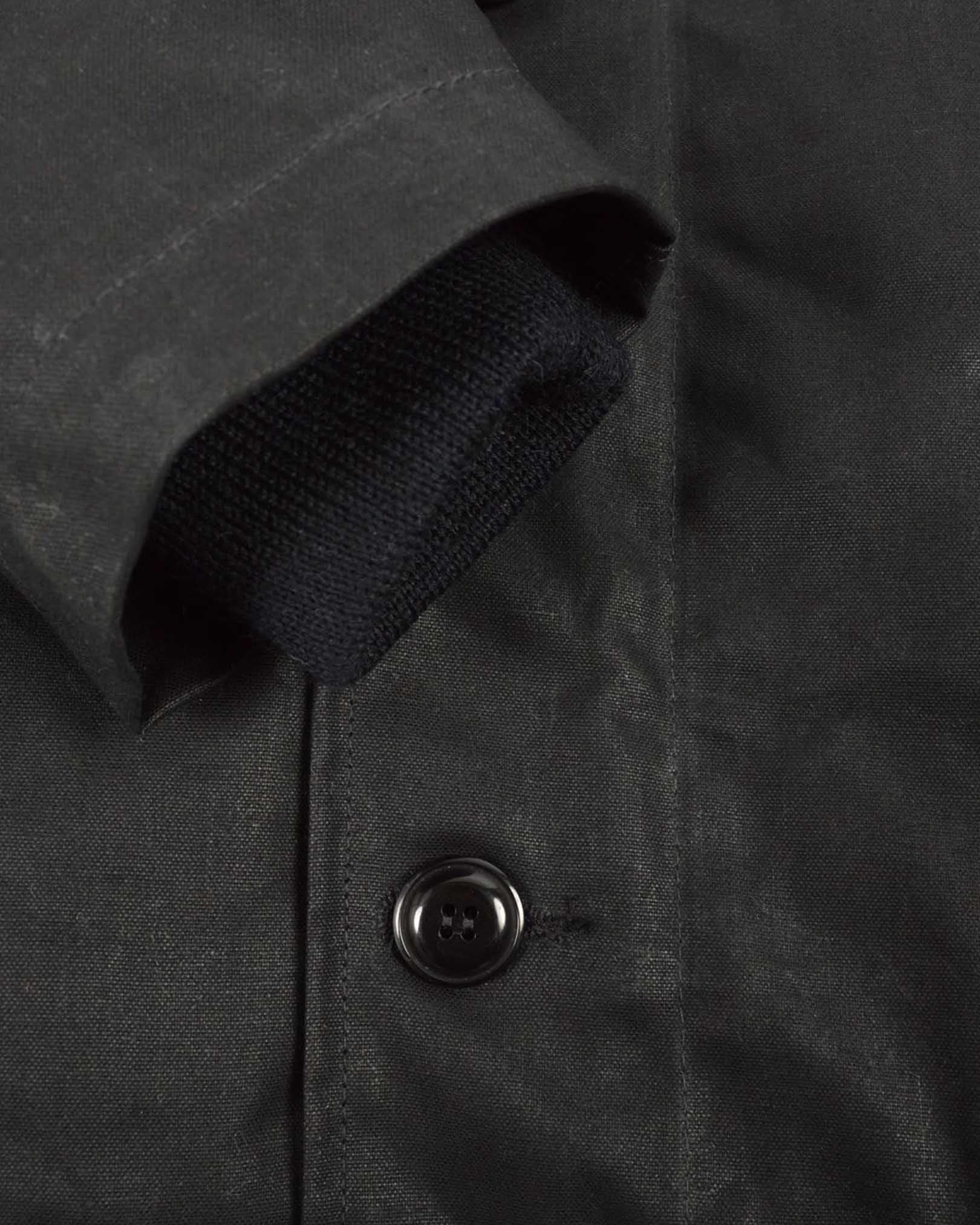 DE-N1-US-BLK - Dehen 1920 Waxed Canvas N-1 Deck Jacket - Black