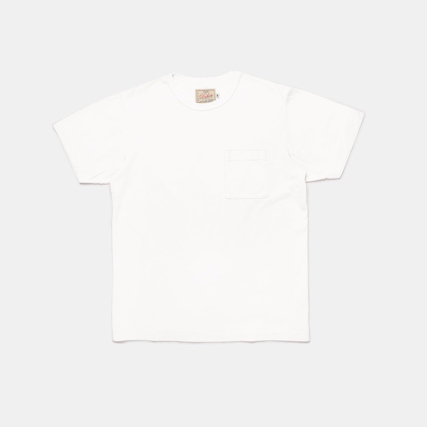 DE-TS01P-WHT - Dehen 1920 Heavy Duty Pocket T-Shirt - White