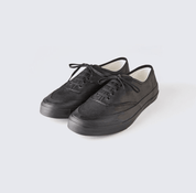 PE-P-DECK-SHOES-BLK - Peanuts & Co x ACVM WAXED COTTON P-DECK SHOES - Black