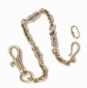 PE-3PEANUTS-WALLET-CHAIN-BR - Peanuts & Co 3 PEANUTS WALLET CHAIN - Brass