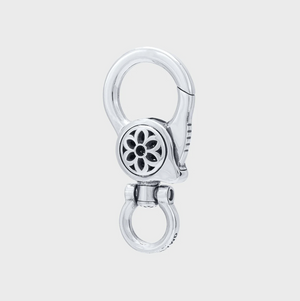 GA-CLIP-8-A - GOOD ART HLYWD Clip 8 Keychain A - Sterling Silver