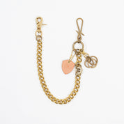 BRASS-W6 - Wallet Chain with Hook and Rings - Brass