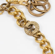 BRASS-W6 - Wallet Chain with Hook and Rings - Brass