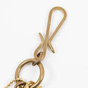 BRASS-W6 - Wallet Chain with Hook and Rings - Brass