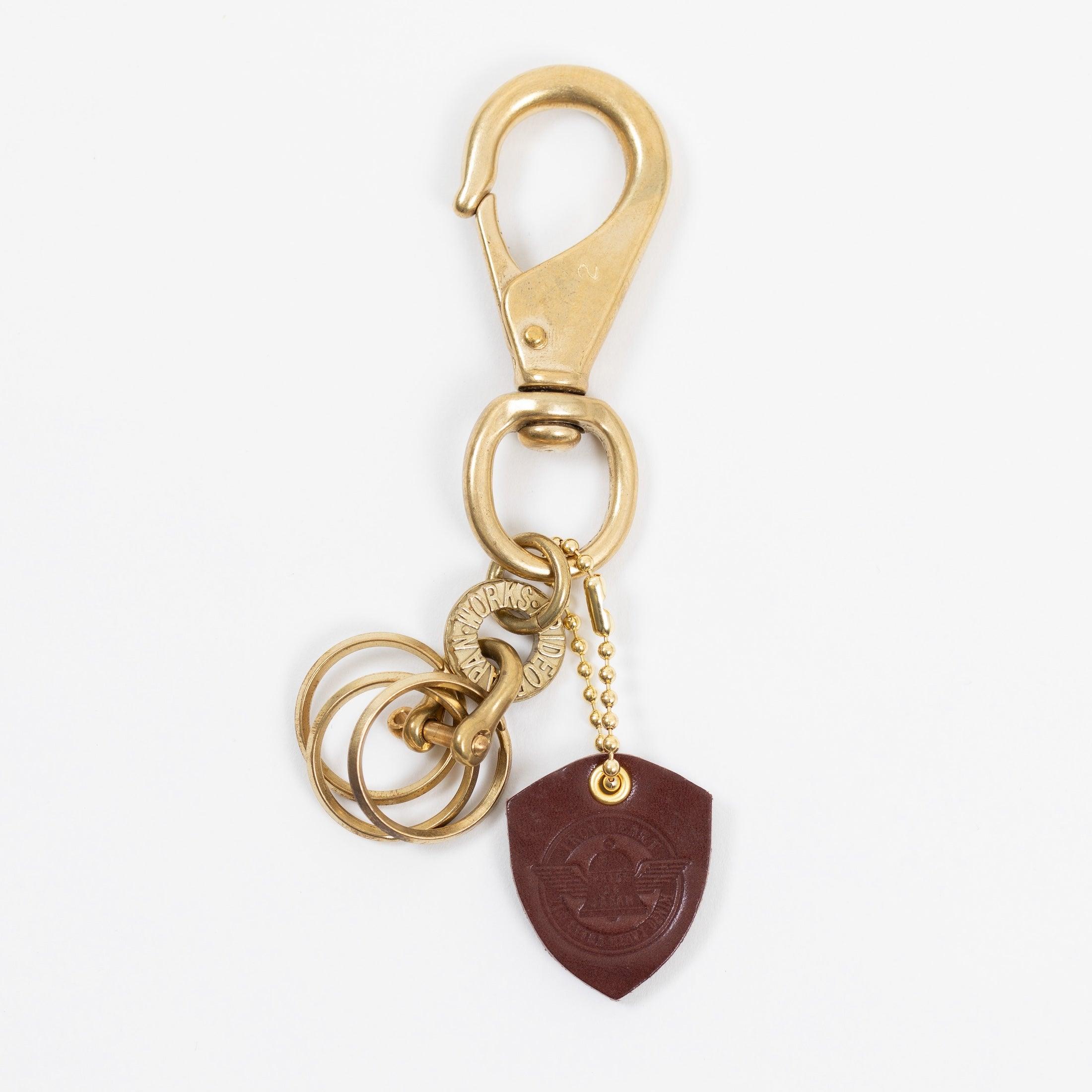 BRASS-W8 - Large Clip With Swivel And Rings - Brass – IRON