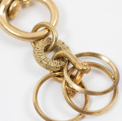 BRASS-W8 - Large Clip With Swivel And Rings - Brass