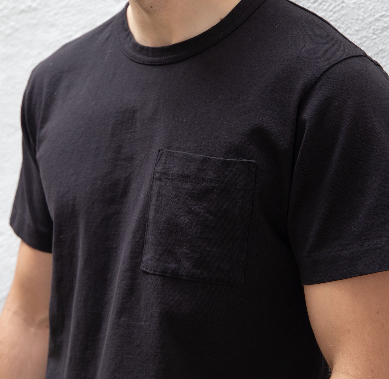 DE-TS01P-BLK - Dehen 1920 Heavy Duty Pocket T-Shirt - Black