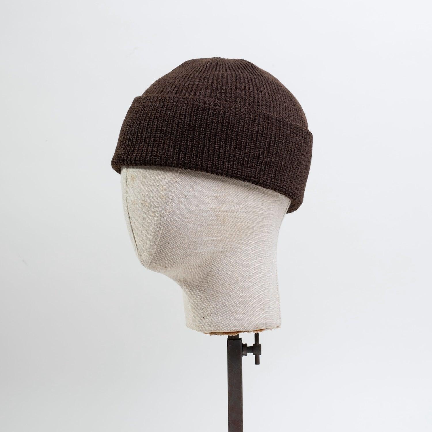 DE-WKC001-BRN Dehen 1920 Wool Knit Watch Cap Brown