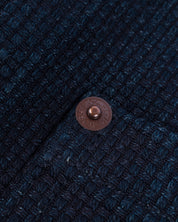 IHV-50-IND - 14oz Sashiko Dobby Cloth / Duck Work Vest - Indigo