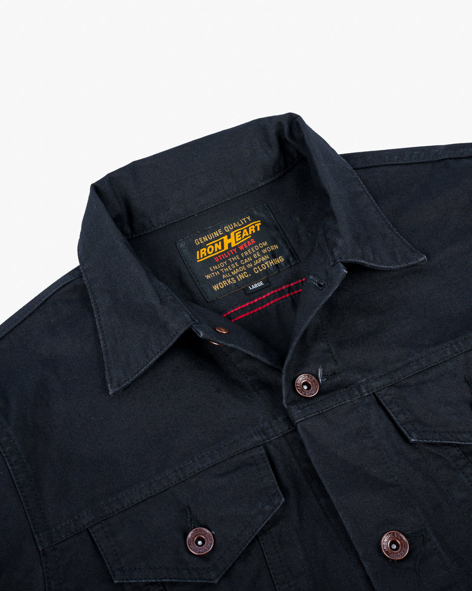IHJ-147-BLK - 9oz Canvas Type III Jacket - Black