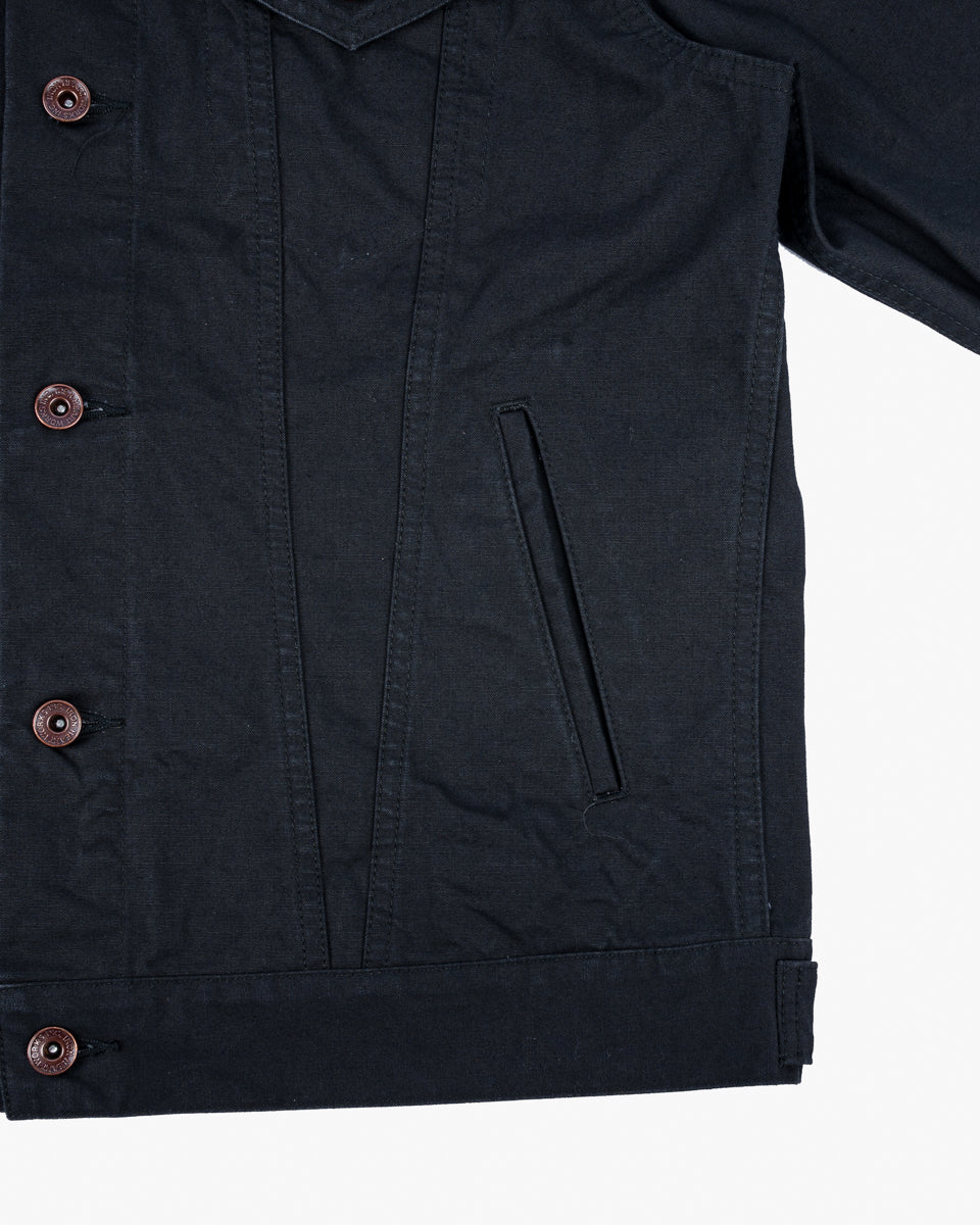 IHJ-147-BLK - 9oz Canvas Type III Jacket - Black