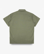 IHSH-415-GRN - 8oz Ripstop Short Sleeved Mechanic Shirt - Military Green