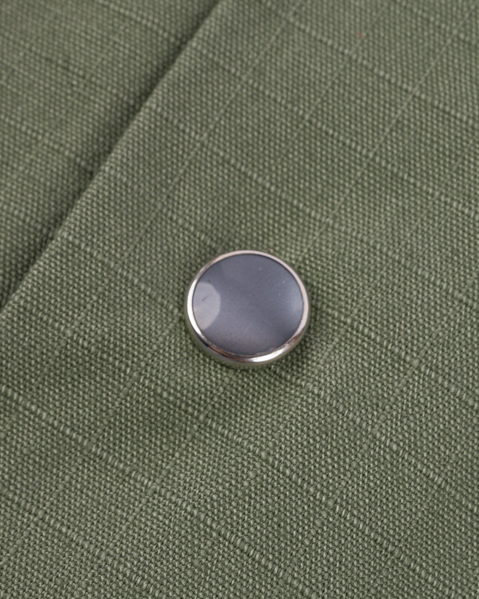 IHSH-415-GRN - 8oz Ripstop Short Sleeved Mechanic Shirt - Military Green